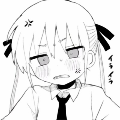 漫画版情侣头像黑白