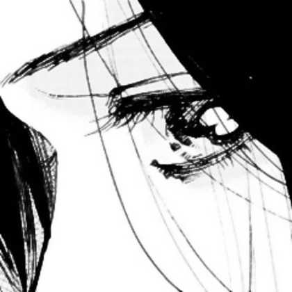 手绘女生头像眼睛