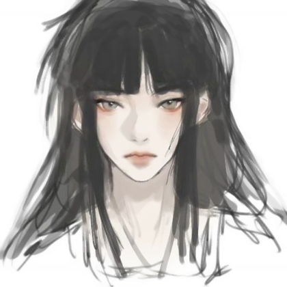 女生头像动漫冷酷手绘