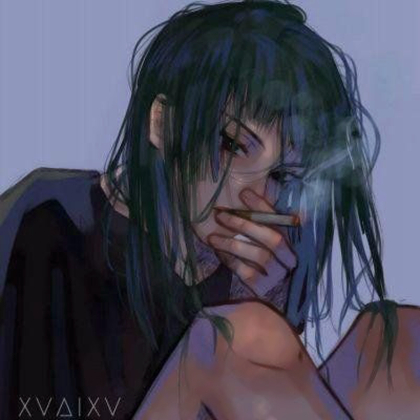 女生头像动漫冷酷手绘