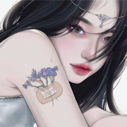 女生头像动漫冷酷手绘