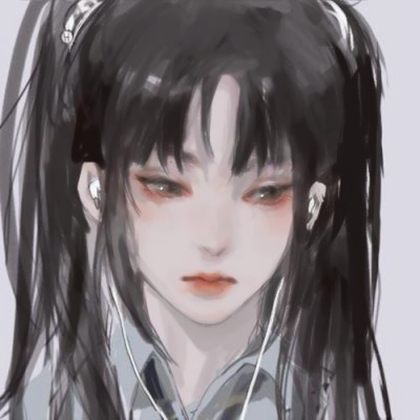 女生头像动漫冷酷手绘
