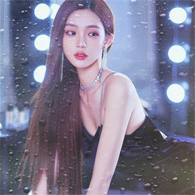 水珠特效唯美高清女生头像