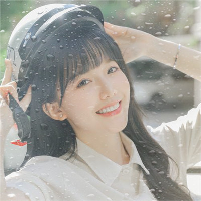 水珠特效唯美高清女生头像
