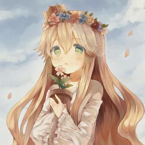 励志努力的动漫女生头像
