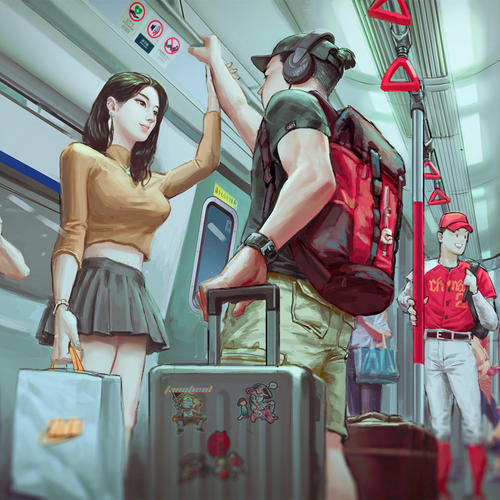 羞羞的男女两人一张头像
