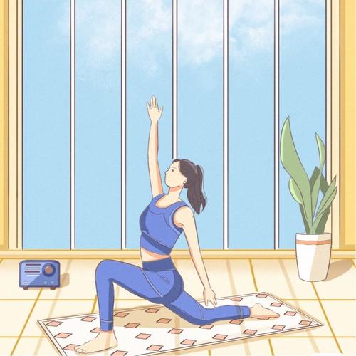 运动健身女生头像