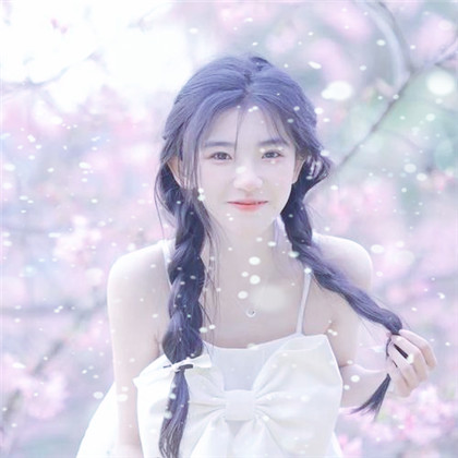 冬天飞雪特效女生唯美头像