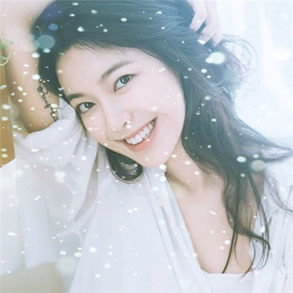 冬天飞雪特效女生唯美头像