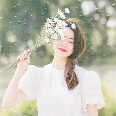 水珠特效唯美高清女生头像