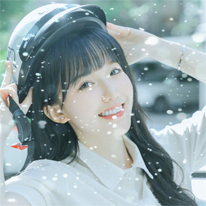 冬天飞雪特效女生唯美头像