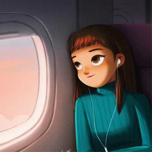 女生旅行旅游唯美高清头像 