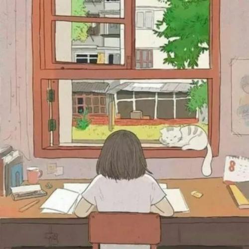 励志努力的动漫女生头像