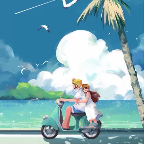 旅游情侣头像
