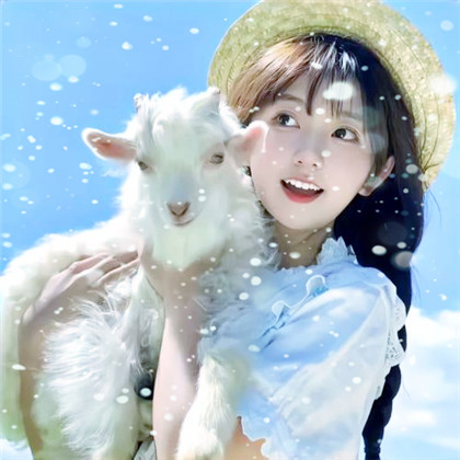 冬天飞雪特效女生唯美头像
