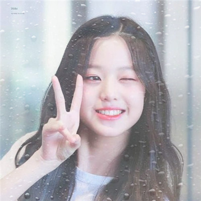 水珠特效唯美高清女生头像