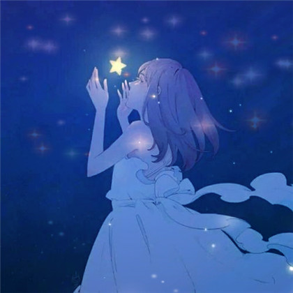 唯美星光特效女生高清头像