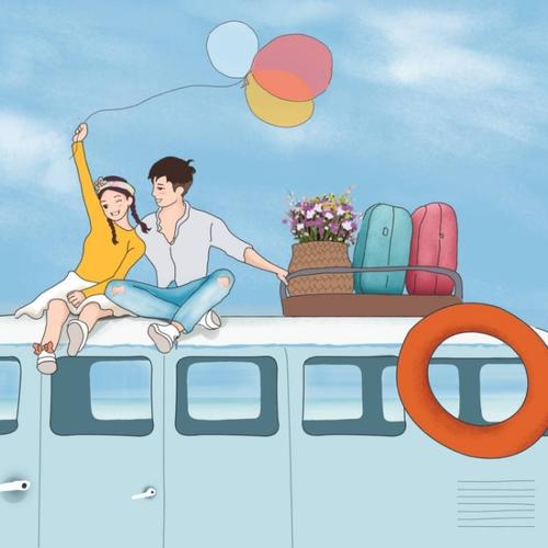 旅游情侣头像
