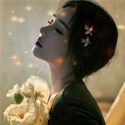 唯美星光特效女生高清头像