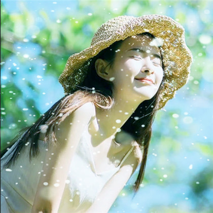 冬天飞雪特效女生唯美头像