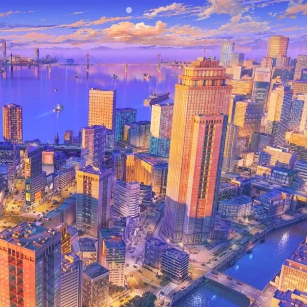 绝美城市风光风景头像