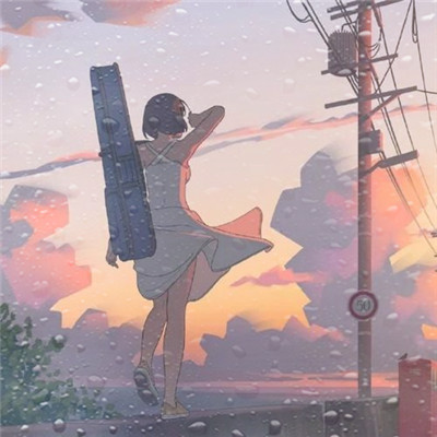 水珠特效唯美高清女生头像