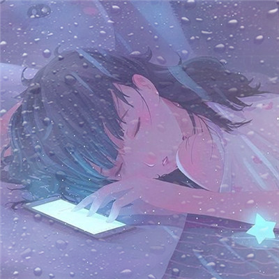 水珠特效唯美高清女生头像