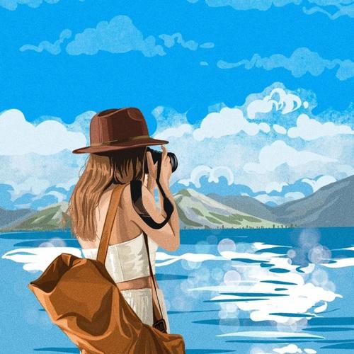 唯美一个人旅行高清微信头像