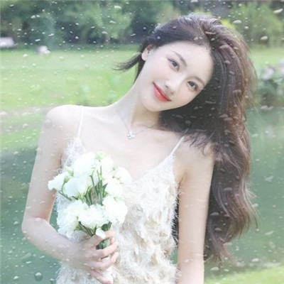 水珠特效唯美高清女生头像
