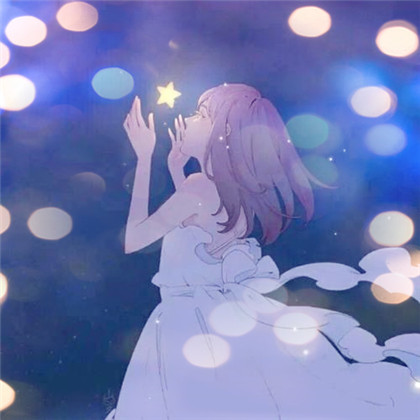 夜景特效女生高清唯美头像