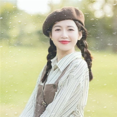 水珠特效唯美高清女生头像