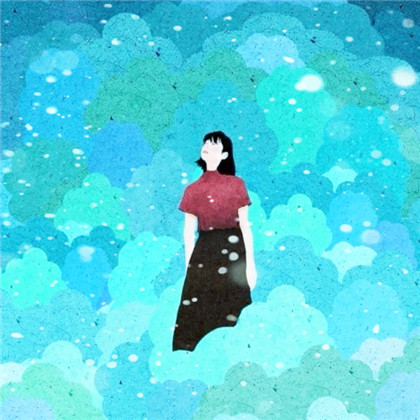 冬天飞雪特效女生唯美头像