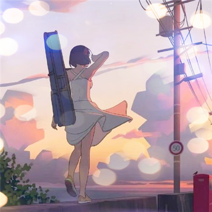 夜景特效女生高清唯美头像