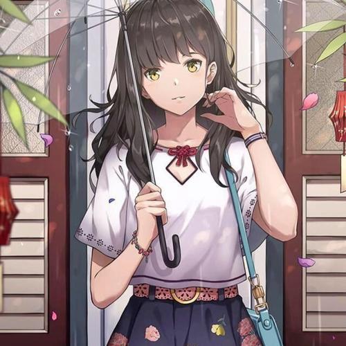 励志努力的动漫女生头像