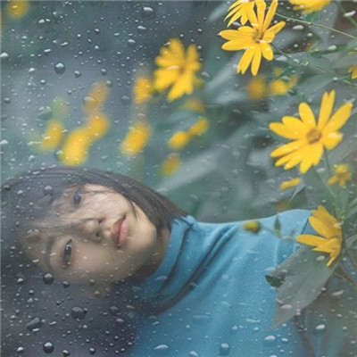 水珠特效唯美高清女生头像