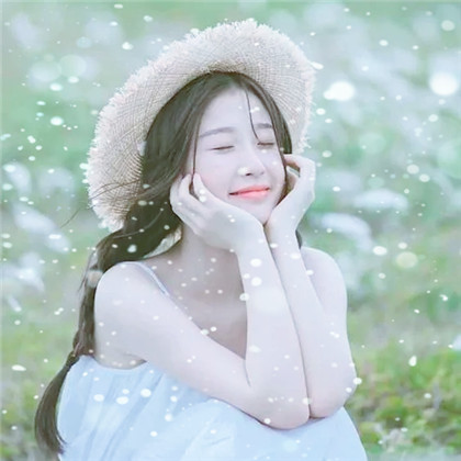 冬天飞雪特效女生唯美头像