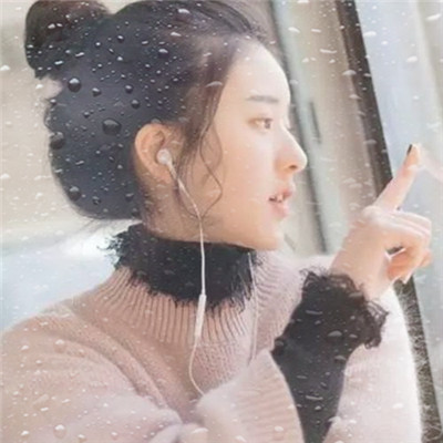 水珠特效唯美高清女生头像