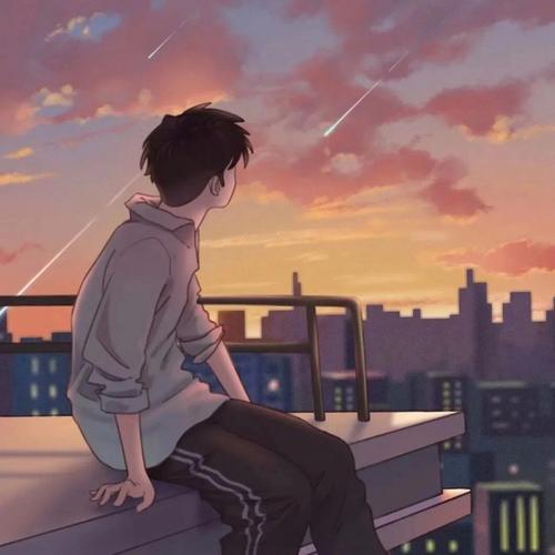 男生高清孤独emo悲伤头像
