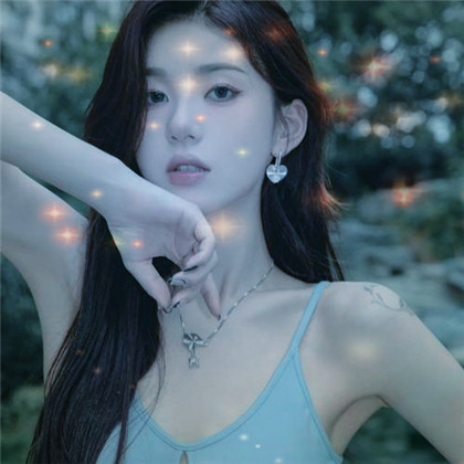 唯美星光特效女生高清头像