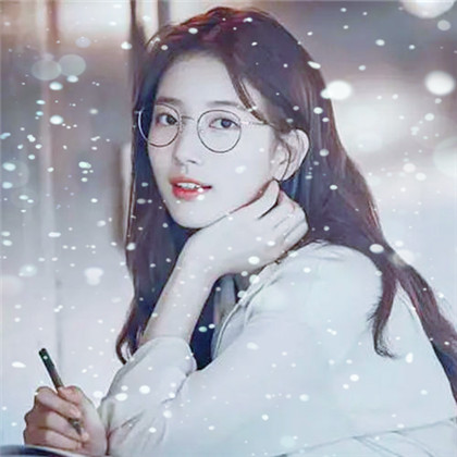 冬天飞雪特效女生唯美头像