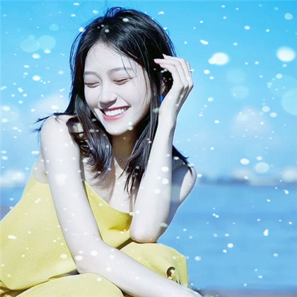 冬天飞雪特效女生唯美头像