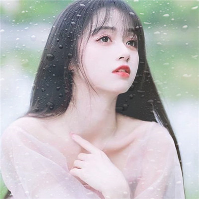 水珠特效唯美高清女生头像