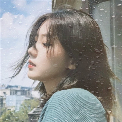水珠特效唯美高清女生头像