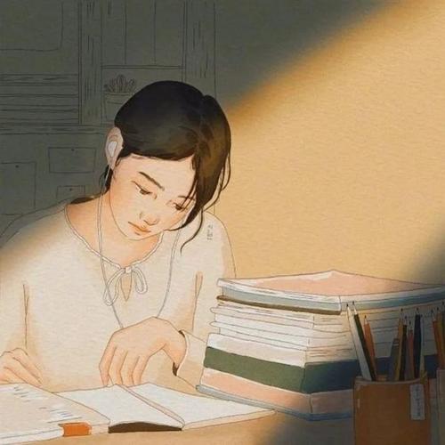 励志努力的动漫女生头像