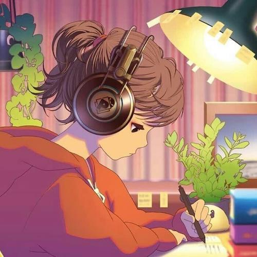 励志努力的动漫女生头像