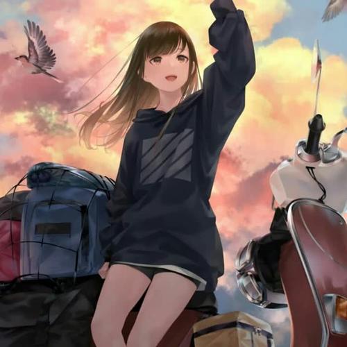女生旅行旅游唯美高清头像 