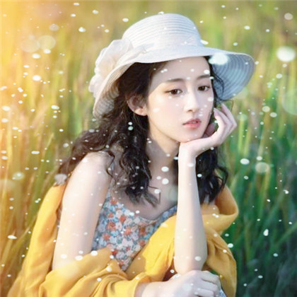 冬天飞雪特效女生唯美头像