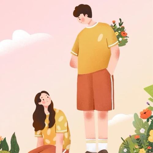 羞羞的男女两人一张头像