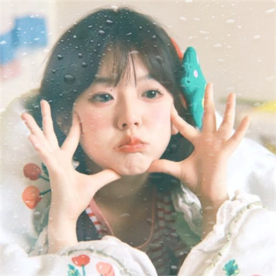 水珠特效唯美高清女生头像