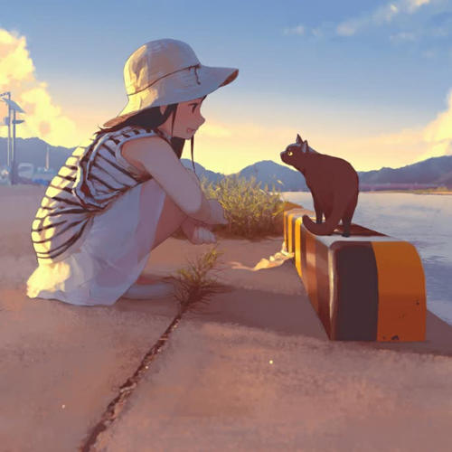女生旅行旅游唯美高清头像 
